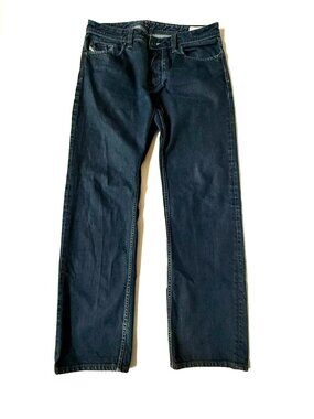 Diesel Industry Mens 34 x 32 Larkee Denim Blue Jeans Straight Leg Medium Wash